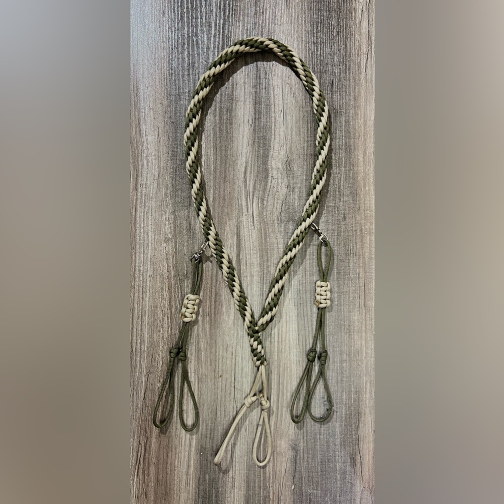 Duck / Goose Call Lanyard in Hunter Green and Tan